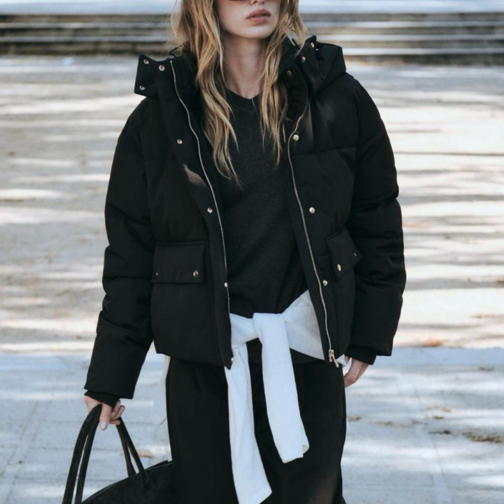Nautica Women's Black Puffer Jacket